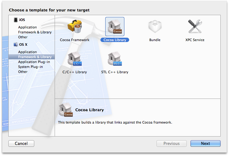 Library choices on OS X